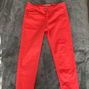 Bright Coral Skinny Jeans